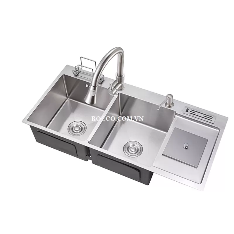 chậu rửa chén inox 304 đúc mã số PVK127