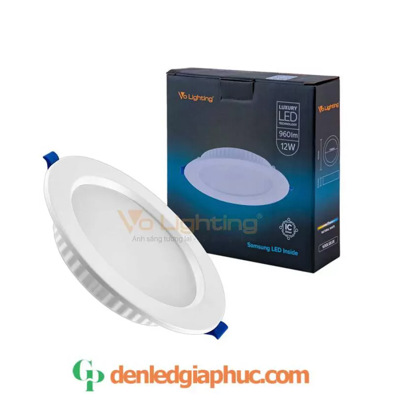 Đèn âm trần 12w D110 Vietone chip LED Samsung