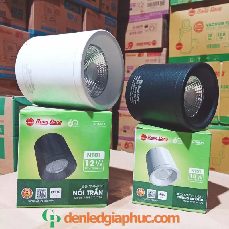 Đèn LED ống bơ Rạng Đông 15w NT01 110/10W chiếu rọi