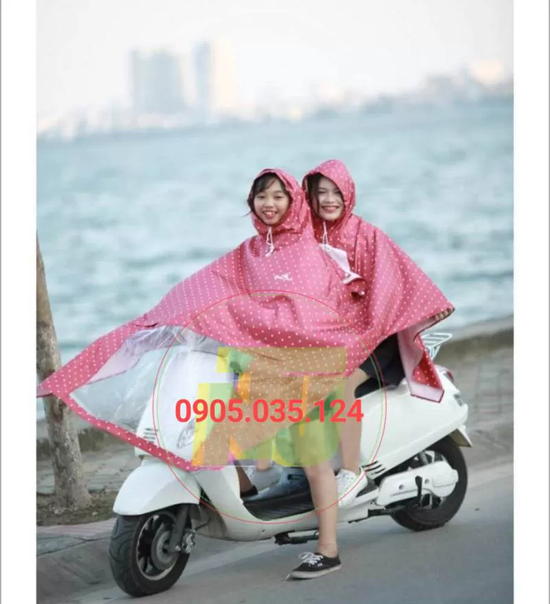 Áo mưa choàng 02 đầu