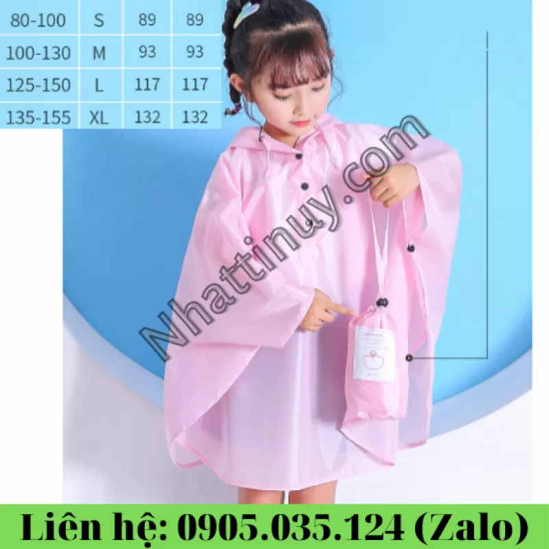 Áo mưa trẻ em nam nữ mới – kiểu dáng Hàn Quốc