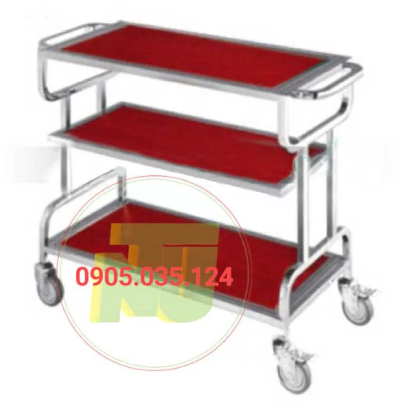 Xe đẩy thức ăn sang trọng